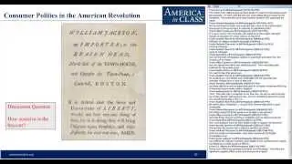 Consumer Politics in the American Revolution