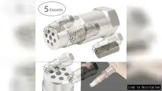 5PCS Oxygen Sensor with Mini Catalyst, Stainless Stee Oxygen Sensor Filter Adapter, M18x1.5 Universa
