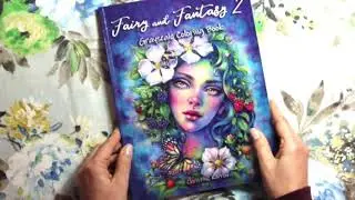 FAIRY AND FANTASY 2 - GRAYSCALE COLORING BOOK (Flip Through)