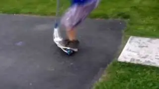 Double bri flip flat on scooter