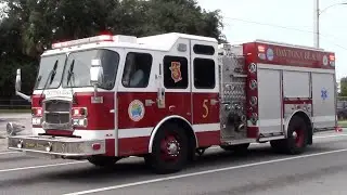 Daytona Beach Fire Department Engine 5 Responding 8-28-21