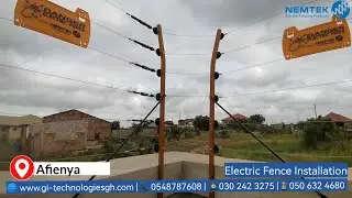 Electric Fence installation at Afienya (Ghana) #securityfence #electricfence #electricfenceinghana