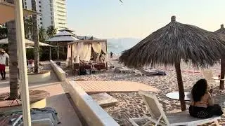 Pacific Ocean front seen from pools side of all inclusive resorts Secrets & Dreams Puerto Vallarta 