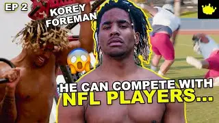 #1 Player Korey Foreman Does NFL Workouts In Underground League! Football Saved A Kid From EGYPT?