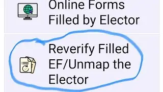 Reverify Filled EF/ Unmap the Elector