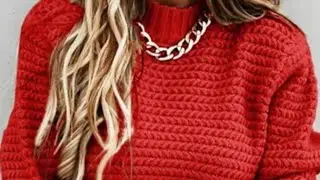 Пуловер трикотаж Alia-tutorial.Seniora sueter.Свитер полный дизайн.Стильный пуловер.Maglione lavo...