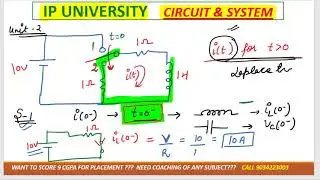 practice problem on laplace transform of RL CIRCUIT transient response with basics. #circuits  systm