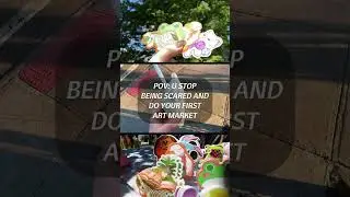 pov: u stop being scared and do your first art market #brooklyn #artmarket #nycartists #stickershop