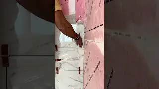How to Install 12x24 Porcelain Tile on a Bathroom Wall #remodel #tiles #ceramica