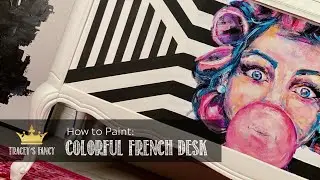 How to incorporate a furniture design transfer into your painted furniture (PART 5) | Tracey&rsquo;s Fancy
