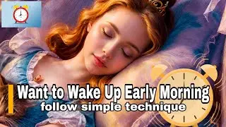 Wake up early morning | Simple technique | Students, Office going person, Everyone can apply.