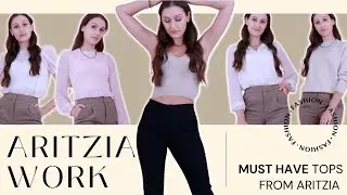 ARITZIA WORK OUTFITS for FALL WINTER 2022 | Try on Blouses & Layering tops for EASY OFFICE WARDROBE