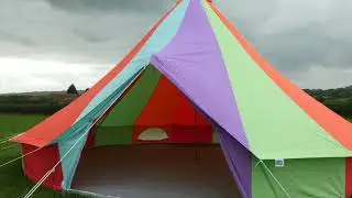Boutique Camping - 7m Rainbow Bell Tent