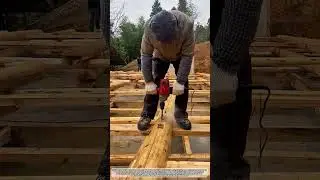 Securing The Frame With Wooden Pegs: A Truly Irreplaceable Technique From The Past #skills #wood