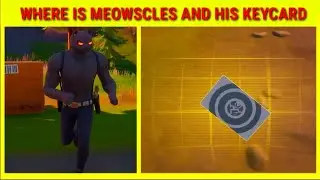 Where is MEOWSCLES in Fortnite and Where Does his Keycard Lead to - Meowcles New Location