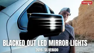 Затемнённые светодиодные зеркальные фонари (2019+ Silverado)