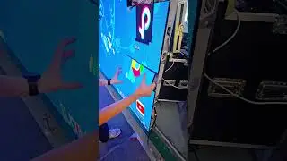 Professional technicians are debugging the LED video wall #eagerled#ledwall #leddisplay