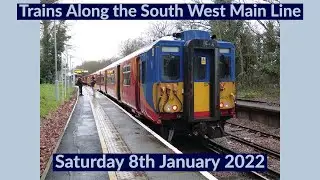 Train's along the South West Main Line | Saturday 8th January 2022