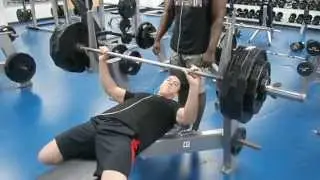 Michael Phaup double bodyweight bench press 370 @ 6' 185 lbs