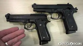 KWC PT92 CO2 Blowback Airsoft Pistol Table Top Review