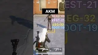 Akm Vs M762 Damage #shorts