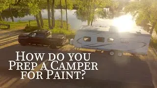 Jayco Jayflight 264BH Remodel Paint Prep Shopping and playing in the Black Earth Creek.
