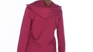 French Terry Hoodie Sweatshirt - Cotton-Modal, Full Zip (For Women)