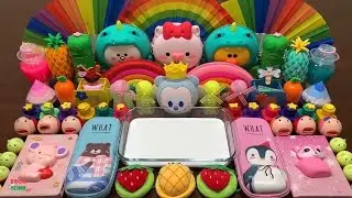 Festival of Colors !! Mixing Random Things Into GLOSSY SLIME !! Satisfying Slime Smoothie