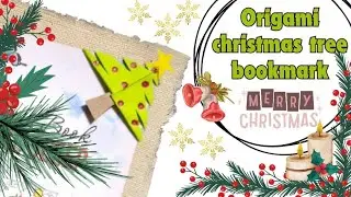 Origami Christmas tree bookmark tutorial | How to make a Christmas tree design bookmark?🎄🎄🎄