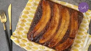 Banana Yogurt Upside Down Cake | Homemade Food by Amanda