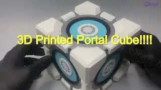 3D PRINTED Portal Cube!