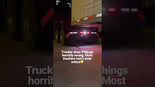 Rookie Truck Driver Does Something Horribly Wrong Hooking Up Trailer #trucking #trucker #truck #fail