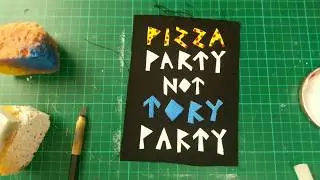 PIZZA PARTY || Fabric Patch Process || Doodlepeople