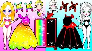 ANGEL vs VAMPIRE Mother & Daughter Dress Up & Decor Home Handmade | Best DIY Paper Dolls Fashion