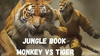 jungle book story in english | monkey vs tiger | animation video | story for children | @Eurokids99