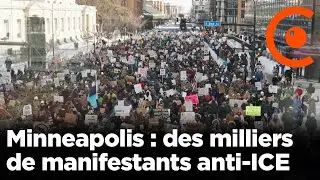 Minneapolis : des milliers de manifestants anti-ICE apr&egrave;s la mort d&rsquo;Alex Pretti tu&eacute; par un agent