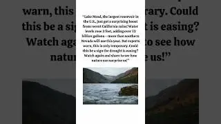 California Rain Boosts Biggest US Reservoir #lakemead #california #usa #geography