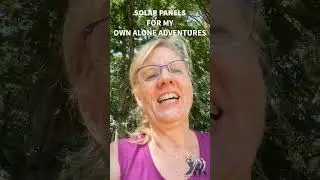 Solar Panels for my Bushcraft Survival Alone Adventures Videography Batteries #shorts