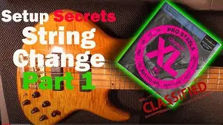 Секреты игры на бас-гитаре Рика Фьерабраччи: как сменить струны! Часть 1