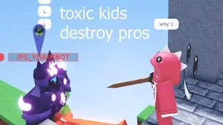 TOXIC Kids DESTROY 1K+ Win Pros (Roblox Bedwars)