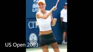 Anna Kournikova on the court (Photos)