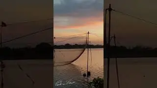 Couch&eacute; de Soleil  sur la riviere Thu Bon - Hoi An (Vietnam)
