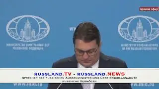 Russian Foreign Ministry spokesperson on confiscated Russian assets