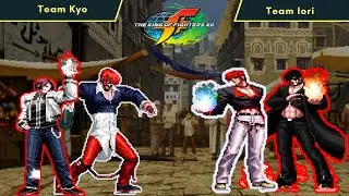 [KOF Mugen] Team Kyo vs Team Iori (Insane AI) Fight #thekingoffighters
