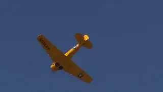 North American Harvard And AT-6 Texan At The Headcorn Battle Of Britain Airshow 2018