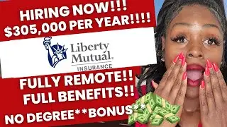 $305,000/YR!!LIBERTY MUTUAL IS HIRING NOW!!EASYJOB!!FULLY REMOTE!!FULL BENEFITS!! *BONUS*