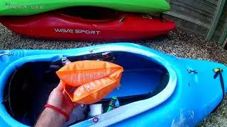 Kayak Buoyancy - Great Idea! (and Brooke the cat says hello - watch till very end)