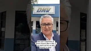 DMV License Suspension After DUI
