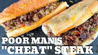 Delicious Ground Beef Cheesesteak Sandwich On The Blackstone Griddle - Easy And Tasty Recipe!