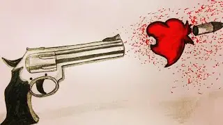 Heart Broken Drawing Idea easy for Beginners